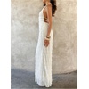 image:imageFloerns Womens Elegant Backless Halter Dress Tie Neck Sleeveless Vacation Maxi DressesWhite
