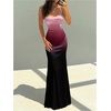 image:imageFloerns Womens Floral Boho Maxi Dress Lace Up Backless Fishtail Summer Beach Long DressesPurple