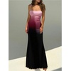 image:imageFloerns Womens Floral Boho Maxi Dress Lace Up Backless Fishtail Summer Beach Long DressesPurple