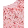 image:imageFloerns Womens Floral Print Cap Sleeve Dress Square Neck Tie Front Summer A Line Cute Mini DressesPink