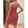 image:imageFloerns Womens Maternity Floral Print Tie Shoulder Stretch Cami Slip DressRed and White