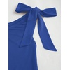 image:imageFloerns Womens Mini Dress Off The Shoulder Metal Floral Sleeveless Layered Hem Going Out DressesRoyal Blue