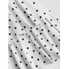 image:imageFloerns Womens Mini Dress Off The Shoulder Metal Floral Sleeveless Layered Hem Going Out DressesWhite Polka Dots