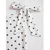 image:imageFloerns Womens Mini Dress Off The Shoulder Metal Floral Sleeveless Layered Hem Going Out DressesWhite Polka Dots
