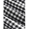 image:imageFloerns Womens Plaid Ruched Bust Sleeveless Vintage Bowknot Pleated Short DressesBlack and White