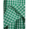 image:imageFloerns Womens Plaid Ruched Bust Sleeveless Vintage Bowknot Pleated Short DressesGreen