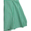 image:imageFloerns Womens Plaid Ruched Bust Sleeveless Vintage Bowknot Pleated Short DressesGreen