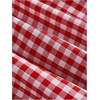image:imageFloerns Womens Plaid Ruched Bust Sleeveless Vintage Bowknot Pleated Short DressesRed