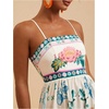 image:imageFloerns Womens Summer Boho Spaghetti Strap Maxi Dresses Shirred Beach Dress Flowy SundressWhite