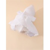 image:imageFloerns Womens Summer Bow Tie Straw Hats Wide Brim Foldable Sun Protection Floppy Beach HatWhite