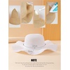 image:imageFloerns Womens Summer Bow Tie Straw Hats Wide Brim Foldable Sun Protection Floppy Beach HatWhite