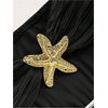 image:imageFloerns Womens Summer Mini Dress Cut Out Sleeveless Starfish Metal Beach A Line DressBlack