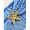 image:imageFloerns Womens Summer Mini Dress Cut Out Sleeveless Starfish Metal Beach A Line DressLight Blue