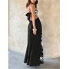 image:imageFloerns Womens Summer Tropical Boho Maxi Dress Cut Out Bow Backless Beach Vacation DressesBlack