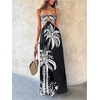 image:imageFloerns Womens Summer Tropical Boho Maxi Dress Cut Out Bow Backless Beach Vacation DressesBlack