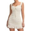 image:imageFloerns Womens Beach Summer Vacation Spring Trave Lace Ruffle Tank Dress Bodycon Mini Dresses Sundresses 2026White
