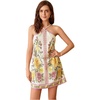 image:imageFloerns Womens Boho Floral Print Backless Cami Dress Sleeveless Vacation Short DressesPink Multi