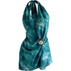 image:imageFloerns Womens Summer Dress Halter Cowl Neck Metal Starfish Ruched Beach Vacation ClothesBlue