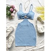 image:imageFloerns Womens Boho Knitted Cut Out Bodycon Dress Starfish Decor Backless Cami Mini DressBlue