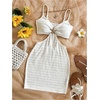 image:imageFloerns Womens Boho Knitted Cut Out Bodycon Dress Starfish Decor Backless Cami Mini DressWhite