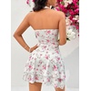 image:imageFloerns Womens Cute Summer Halter Neck Floral Leopard Print Short SundressWhite Flower