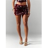 image:imageFloerns Womens Shiny Sequin Bodycon Mini Skirt Low Rise Night Out Party SkirtsRed