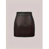 image:imageFloerns Womens High Waist Leather Mini Skirt Lace Up Side Night Out Bodycon SkirtsBlack