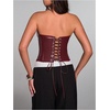 image:imageFloerns Womens Rave Vintage Leather Corset Top Lace Trim Strapless Date Night Party Tube TopsBurgundy