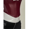image:imageFloerns Womens Going Out Leather Halter Tops Sleeveless Criss Cross Date Night Corset Crop TopBurgundy