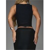 image:imageFloerns Womens Sleeveless Tank Tops Scoop Neck Slim Fit Rave Outfit Club Going Out TopsBlack