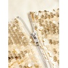 image:imageFloerns Womens Sparkly Sequin Cropped Tube Tops Strapless Party Clubwear Rave Concert TopsGold