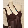 image:imageFloerns Womens Y2k Sleeveless Beaded Halter Tops See Through Concert Outfit Tank TopsBrown