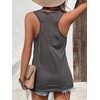 image:imageFloerns Womens Anchor Graphic Scoop Neck Tank Top Sleeveless Casual Vest ShirtsDeep Grey