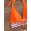 image:imageFloerns Womens Bikini Sets High Waisted Halter Swimsuit with Boyshorts Bathing SuitOrange
