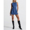 image:imageFloerns Womens Y2k Mini Denim Dress Bow Tie Open Back Sleeveless Going Out Tank DressesMedium Wash