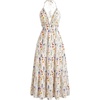 Apricot Blue Floral