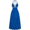 image:imageFloerns Womens Plus Size Halter Maxi Dress Sleeveless Tiered Ruffle Flowy Summer Spring Beach Vacation DressesRoyal Blue