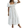 White Polka Dots