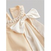 image:imageFloerns Womens Cute Bowknot Halter Dress Pearl Beaded Ruffle Hem Party Mini DressesApricot
