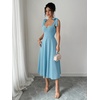 image:imageFloerns Womens Elegant Wedding Guest Dresses Bow Flare Ruffle Cocktail Party Summer Midi DressPale Blue
