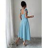 image:imageFloerns Womens Elegant Wedding Guest Dresses Bow Flare Ruffle Cocktail Party Summer Midi DressPale Blue