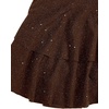 image:imageFloerns Womens Mini Dress Off The Shoulder Metal Floral Sleeveless Layered Hem Going Out DressesRust Brown