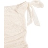 image:imageFloerns Womens Mini Dress Off The Shoulder Metal Floral Sleeveless Layered Hem Going Out DressesWhite
