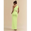 image:imageFloerns Womens One Shoulder Cutout Maxi Party Dress Sleeveless Split Bodycon Wedding Guest Night Out DressesSaga Green
