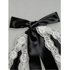 image:imageFloerns Womens Plus Size Satin Lace Trim Halter Dress Sleeveless Birthday Wedding Guest A Line DressesBlack