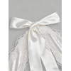 image:imageFloerns Womens Plus Size Satin Lace Trim Halter Dress Sleeveless Birthday Wedding Guest A Line DressesWhite
