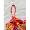 image:imageFloerns Womens Summer Tropical Twist Front Ruched Ruffle Hem Bodycon Dress  Floral Print Sleeveless Hawaiian Vacation Outifits Boho Cami DressesOrange