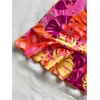 image:imageFloerns Womens Summer Tropical Twist Front Ruched Ruffle Hem Bodycon Dress  Floral Print Sleeveless Hawaiian Vacation Outifits Boho Cami DressesOrange