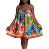 image:imageFloerns Womens Plus Size Tropical Summer Dresses Spaghetti Strap Flowy Vacation SundressOrange Multi