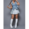 image:imageWomens Plus Size V Neck going out Denim Jacket Sleeveless Button Down Jean VestLight Blue
